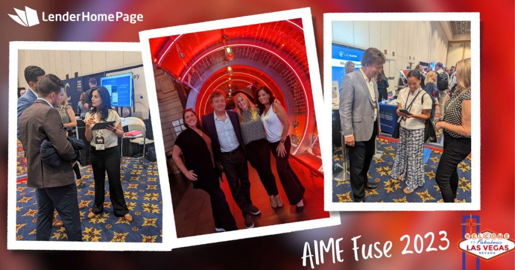 LenderHomePage at AIME Fuse 2023 Las Vegas Rocky Foroutan